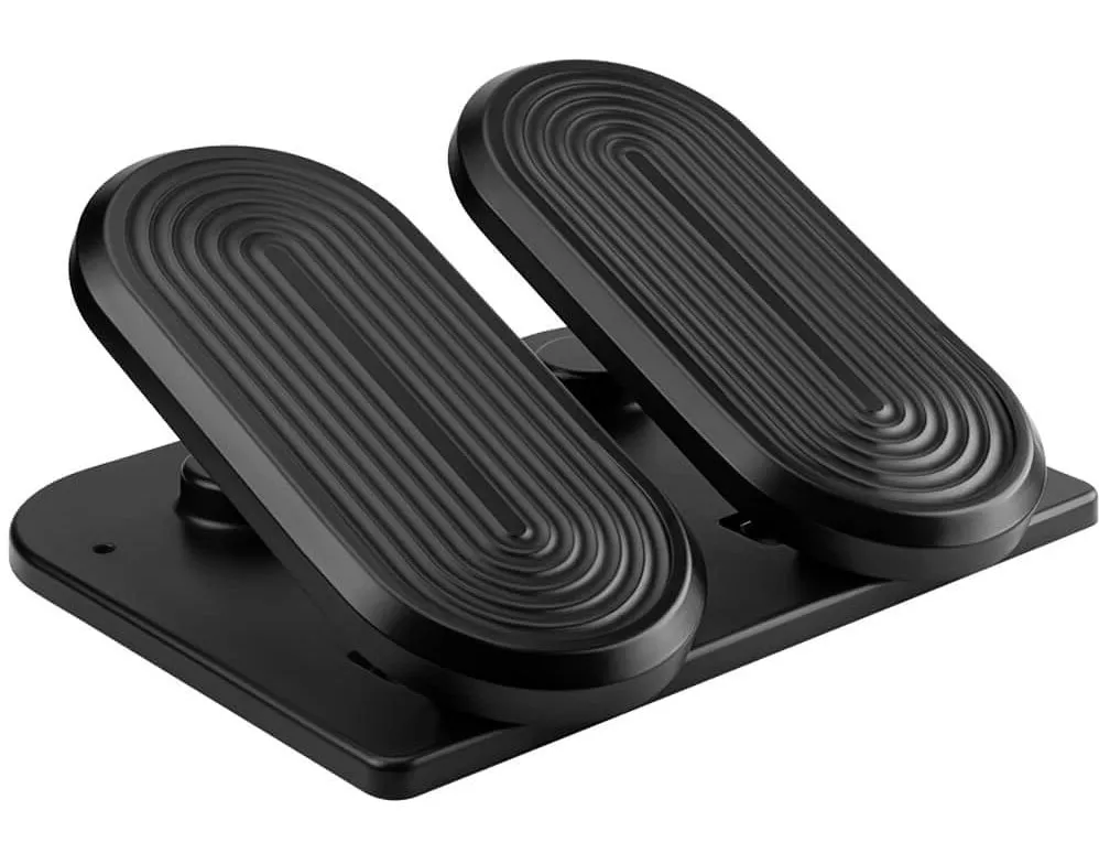 Elior Czarny podnóżek pod biurko z funkcją fitness F9-C49