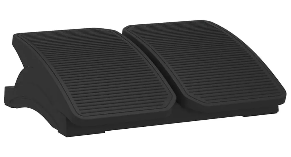 Czarny regulowany podnóżek pod biurko M7-C05