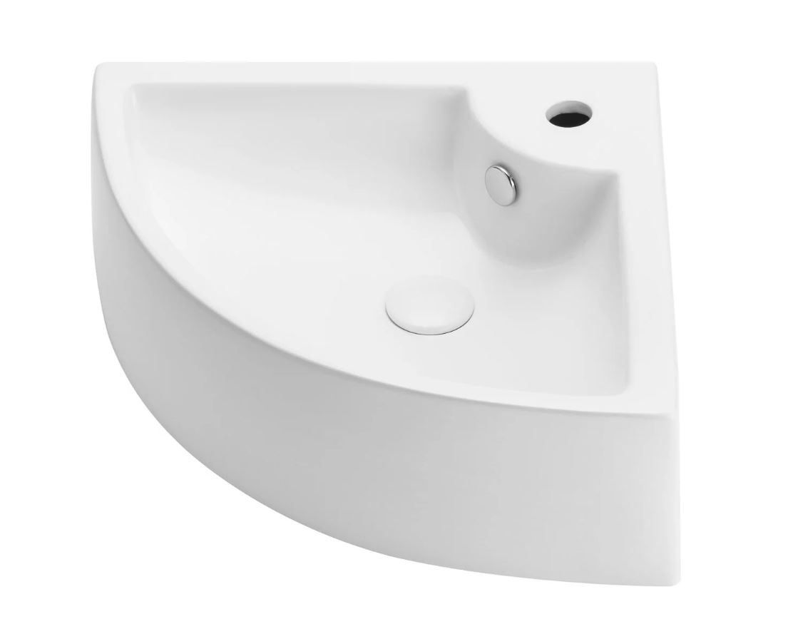 Umywalka ścienna Uptrend Cherry 49x65 biały połysk TR4053