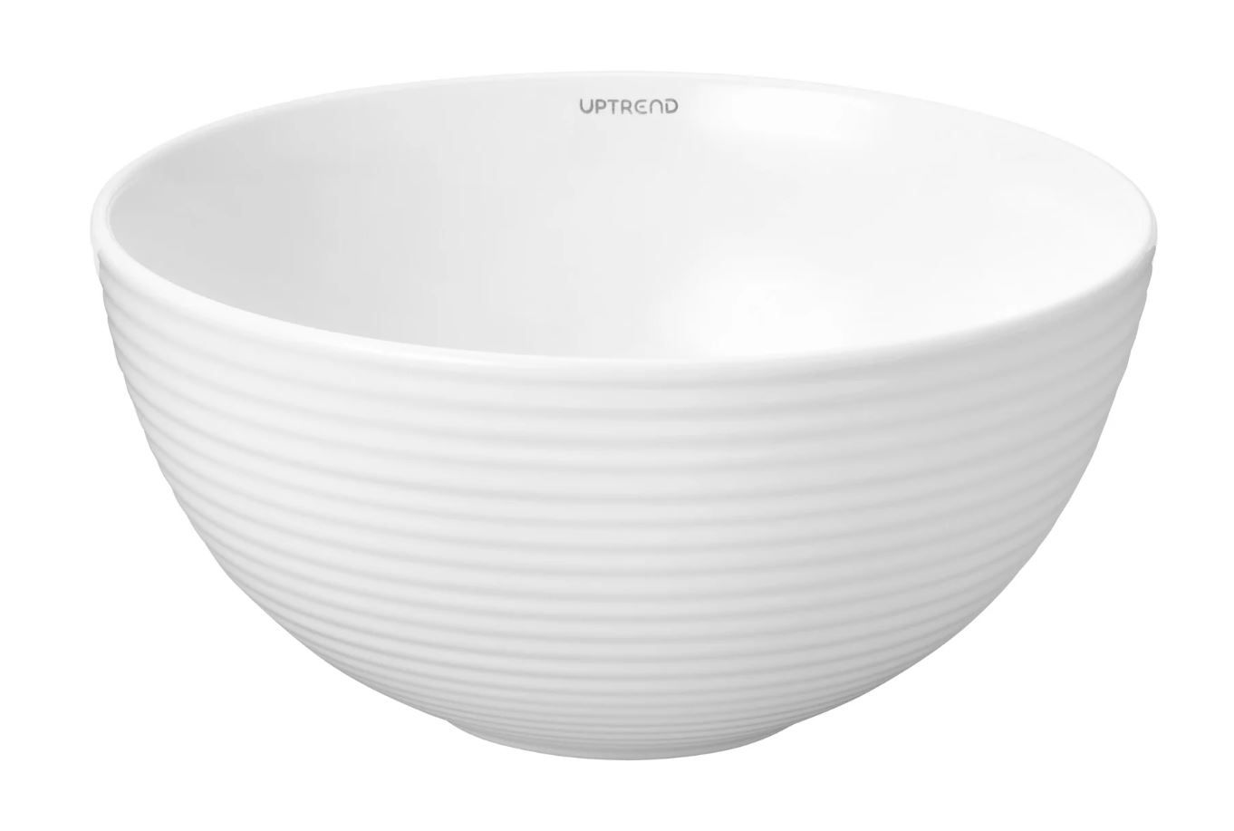 Umywalka nablatowa Uptrend Cleo 28 cm okrągła biały połysk UP4004-4