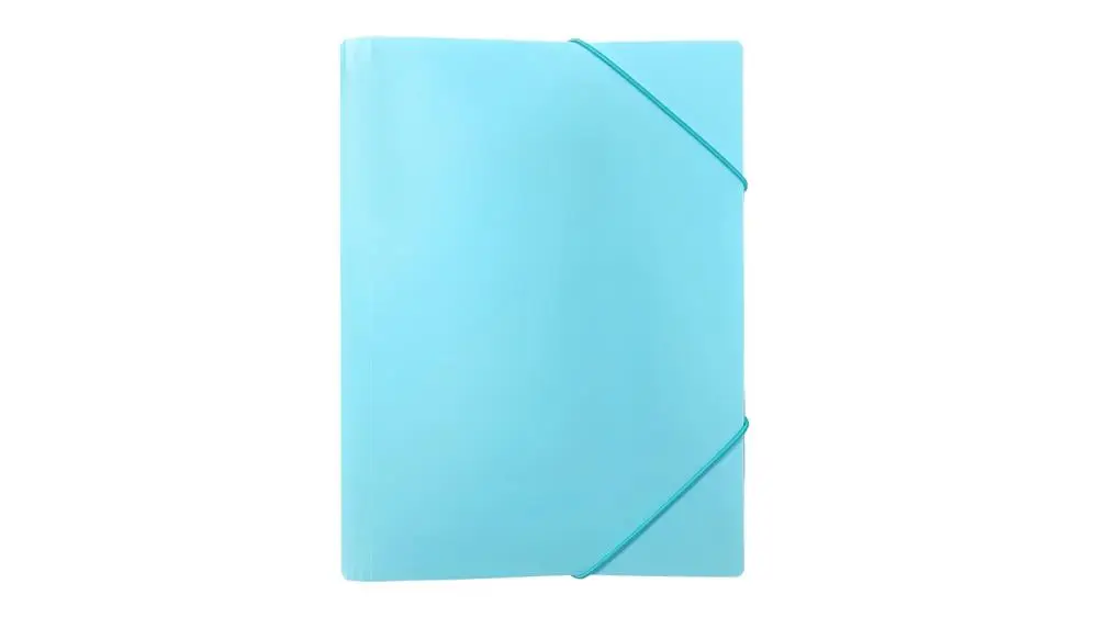 Teczka A4 z gumką PP pastel niebieski - BIURFOL