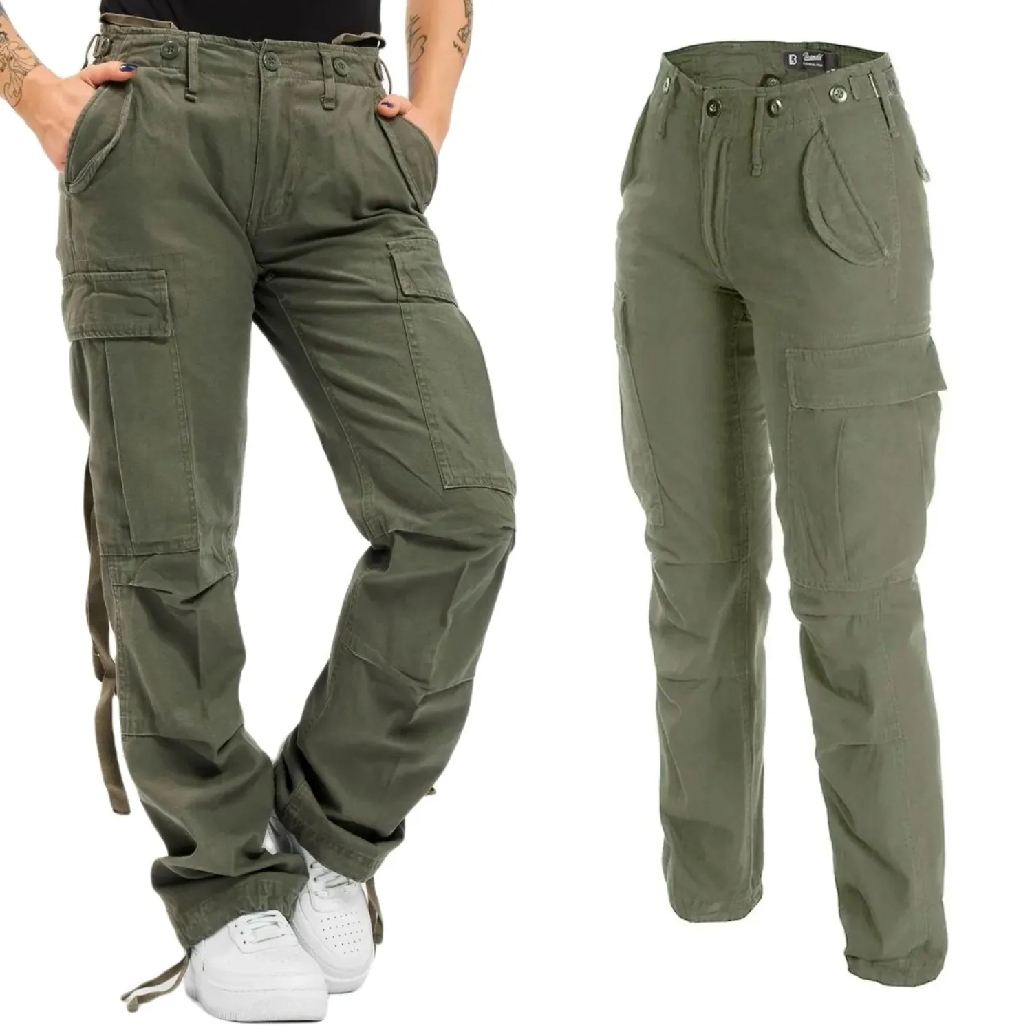 Spodnie Bojówki Damskie BRANDIT M65 - Olive