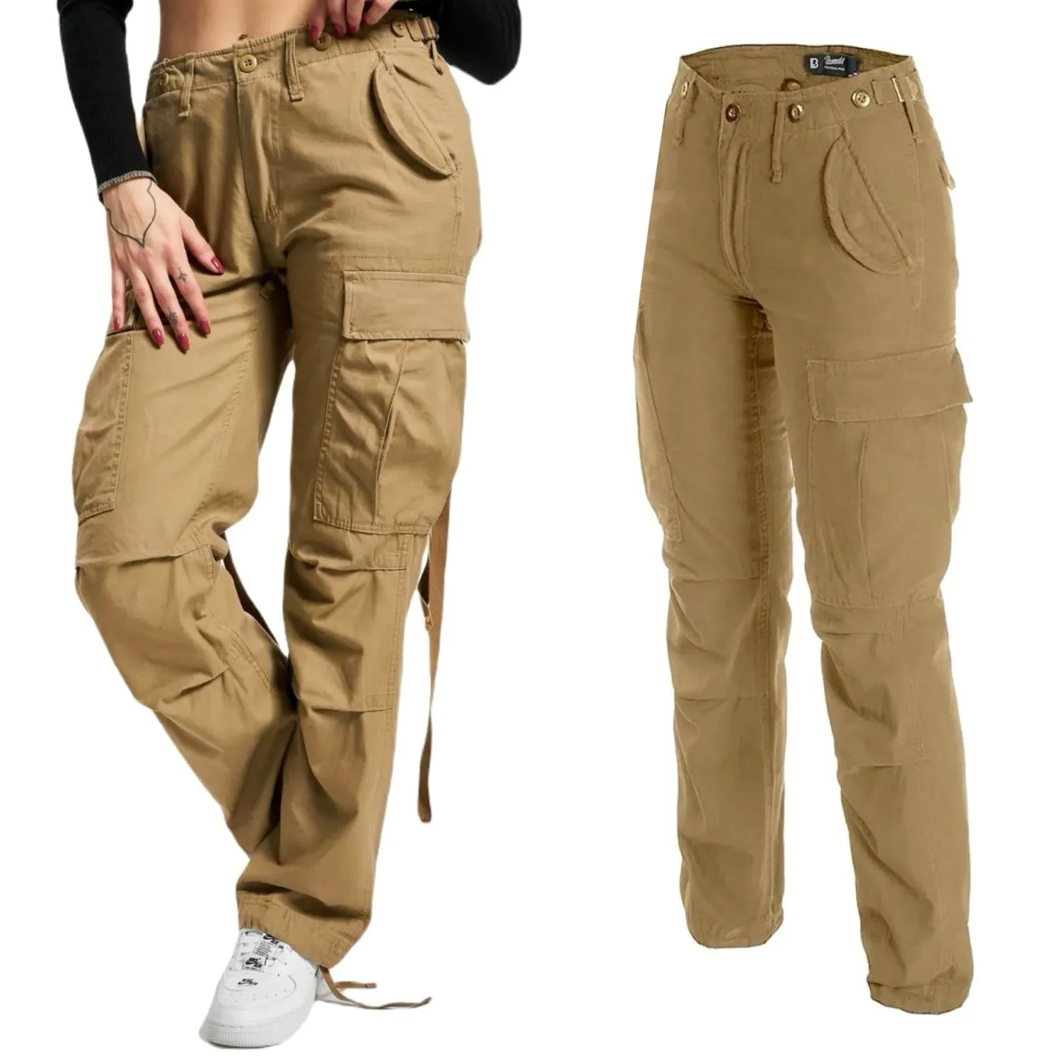 Spodnie Bojówki Damskie BRANDIT M65 - Camel