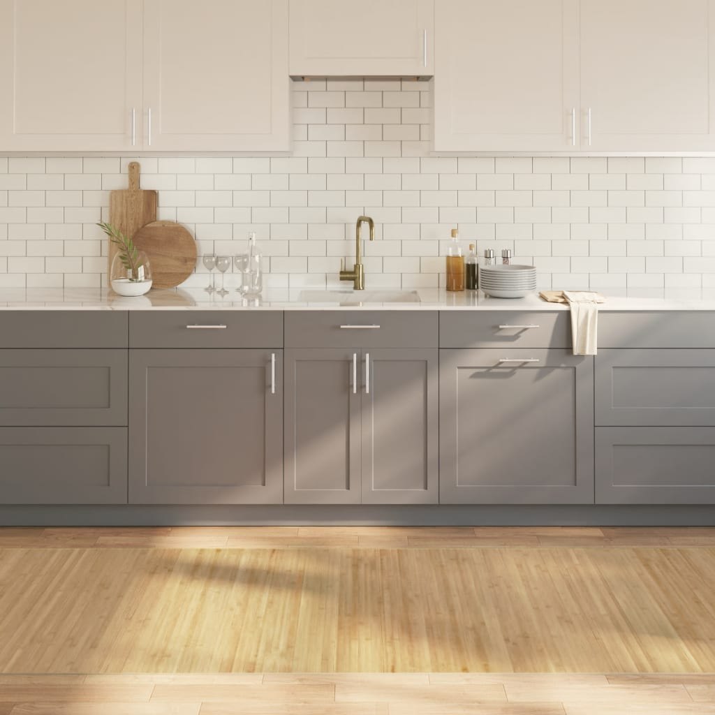 Dywan prostokątny, jasny naturalny, 100x1000 cm, bambusowy