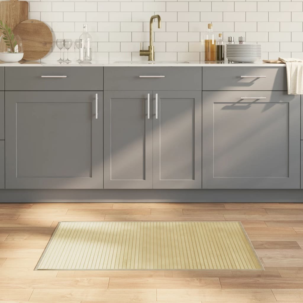 Dywan prostokątny, jasny naturalny, 60x100 cm, bambusowy