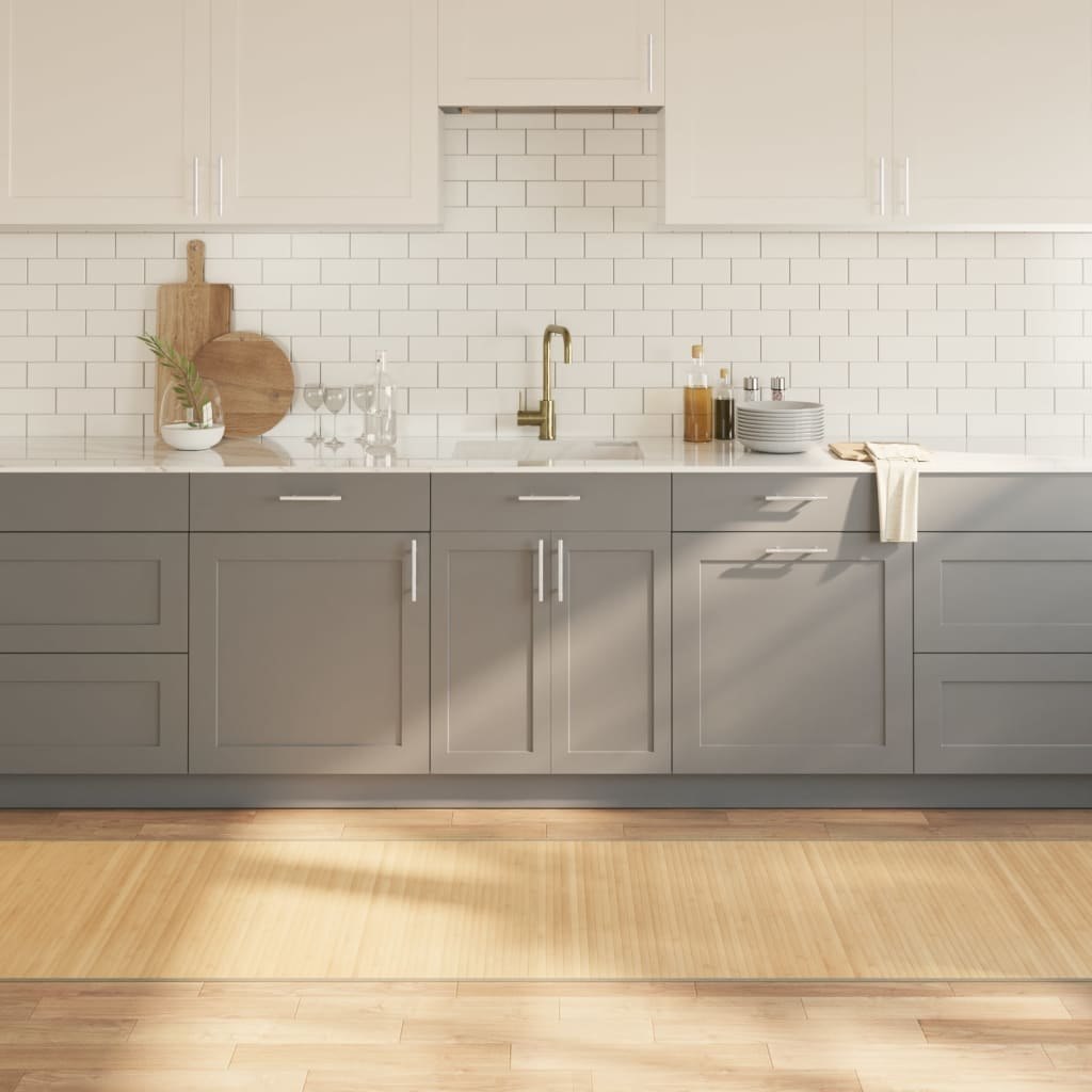 Dywan prostokątny, jasny naturalny, 80x1000 cm, bambusowy