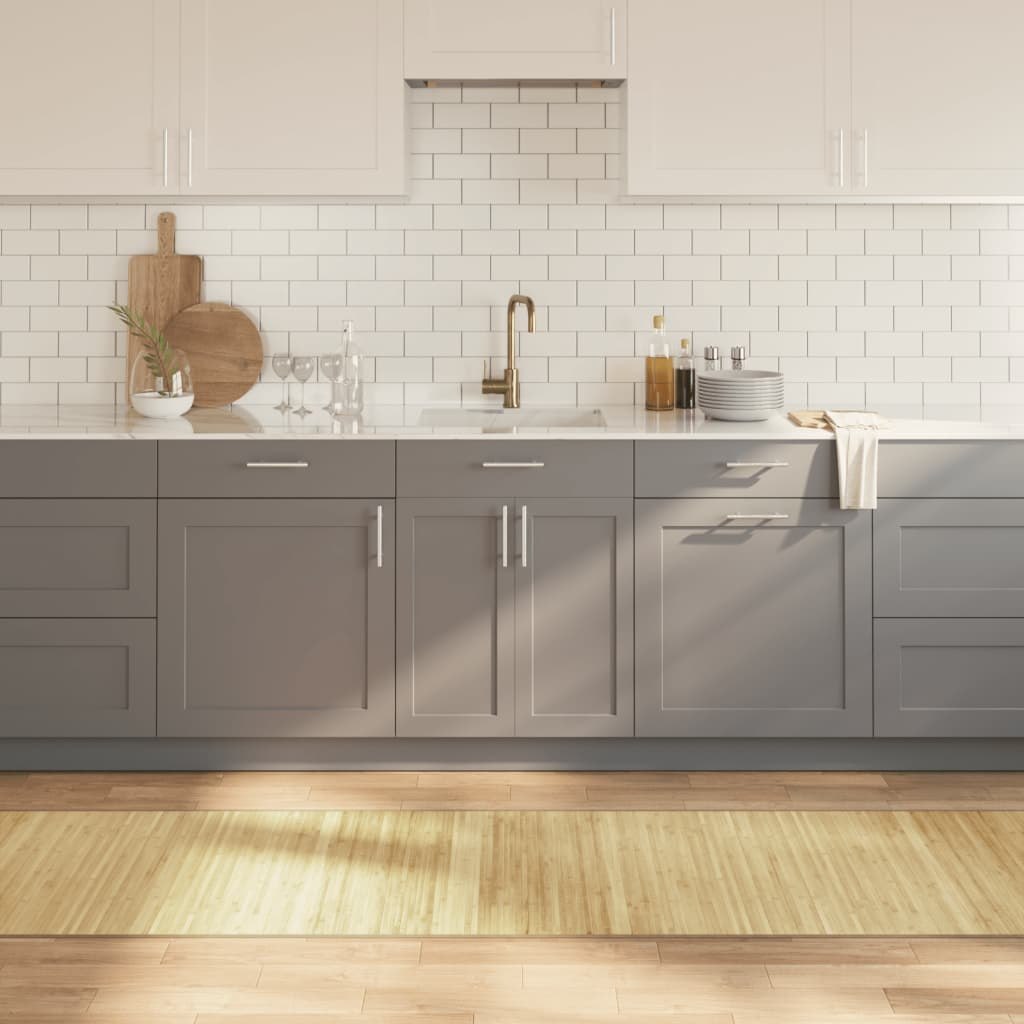 Dywan prostokątny, jasny naturalny, 70x1000 cm, bambusowy