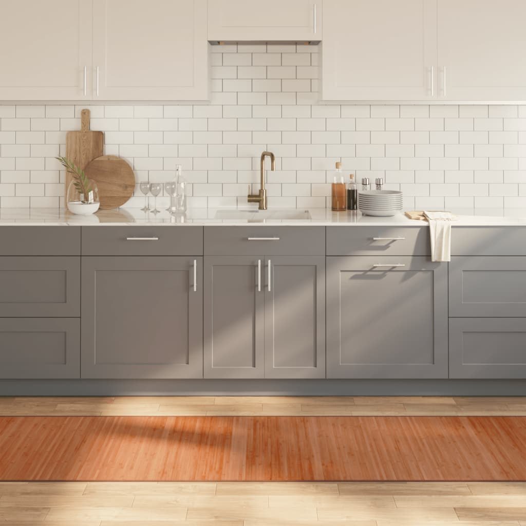 Dywan prostokątny, brązowy, 70x1000 cm, bambusowy