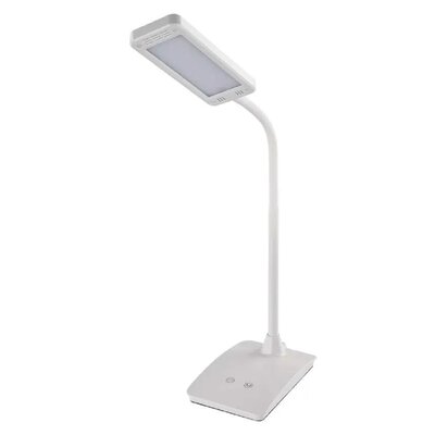 Emos z7599 W, lampa stołowa LED Eddy Biały, metal, White, 15,5 x 9,5 x 26 cm Z7599W