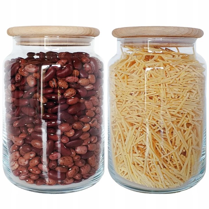 SŁOIK 880ml 6szt. szklane pojemniki kuchenne do przechowywania żywności EKO