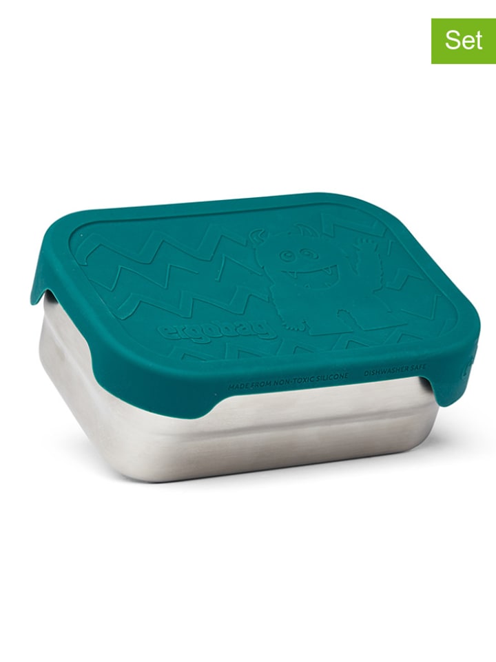 Ergobag 2-częściowy zestaw w kolorze morskim - 17 x 6 x 12 cm