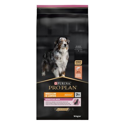 Purina Pro Plan Optiderma Adult 7+ Medium&Large Sensitive Skin 14 kg