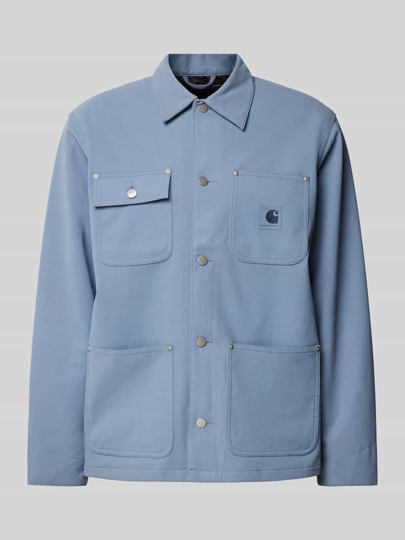 Kurtka koszulowa z listwą guzikową model ‘Suede’