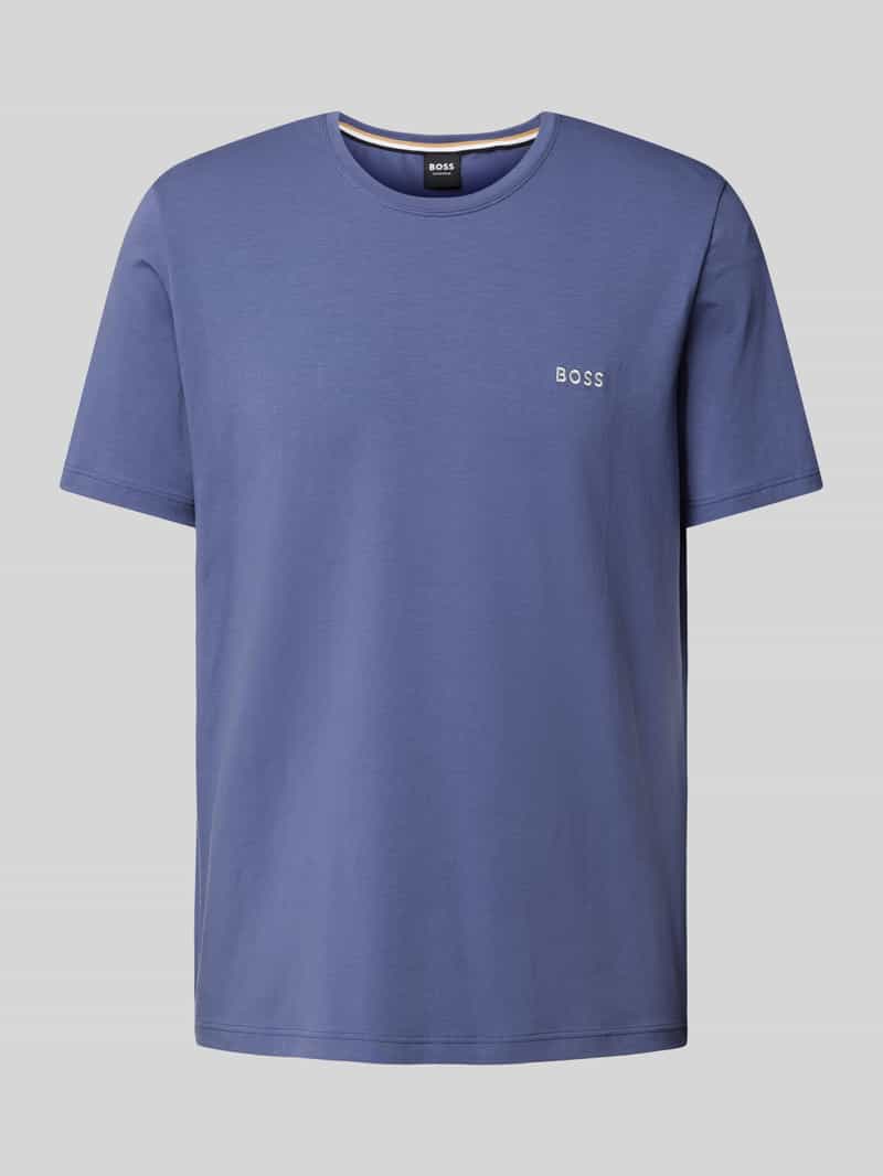 T-shirt z wyhaftowanym logo