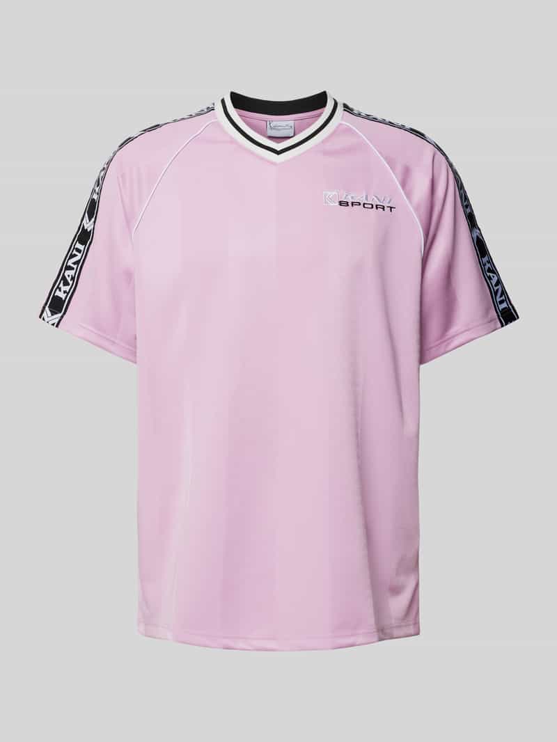 T-shirt z wyhaftowanym logo