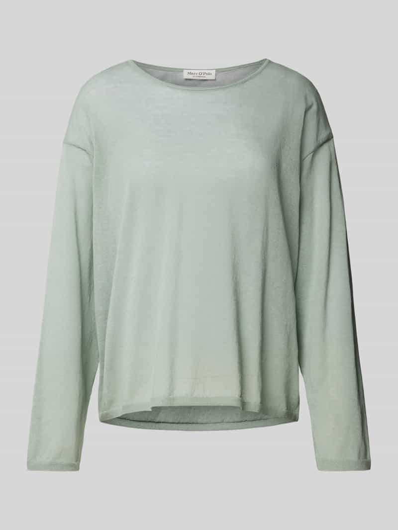 Sweter z dzianiny z obniżonymi ramionami