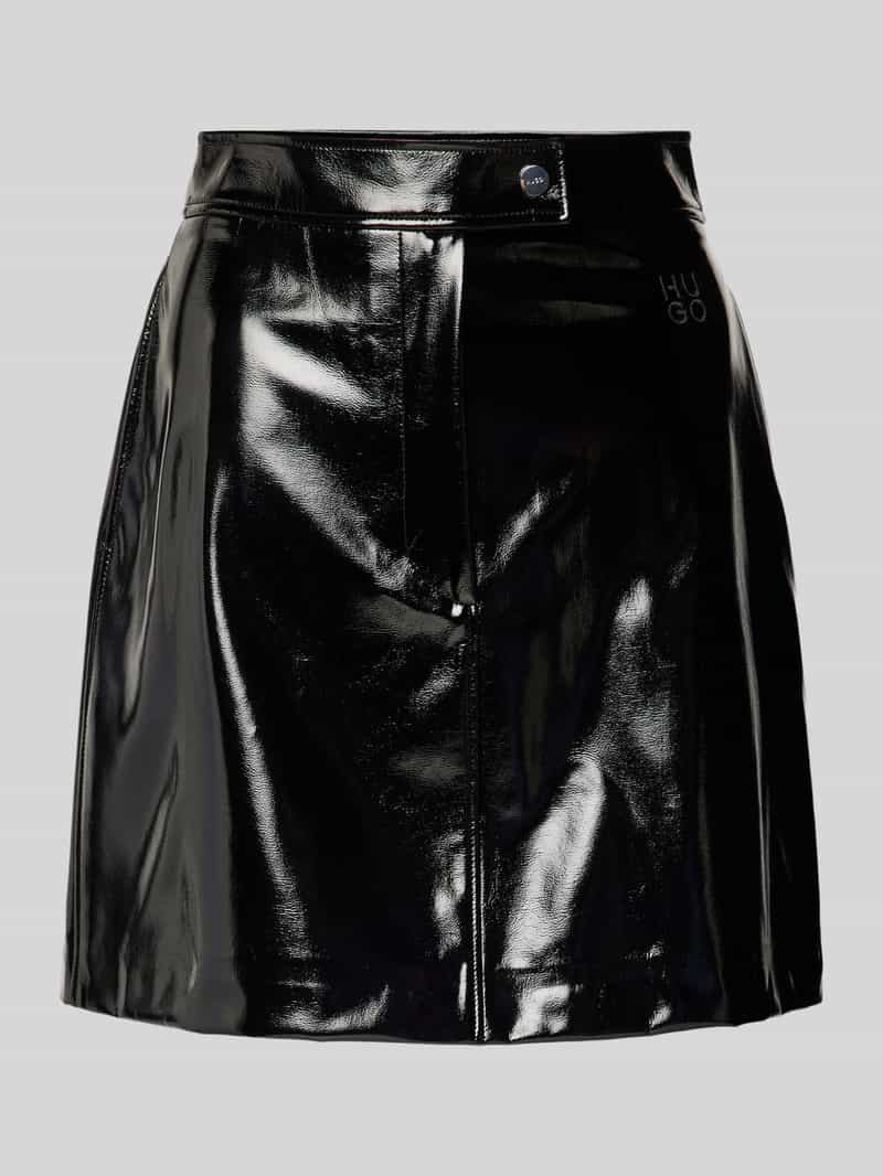 Spódnica o długości do kolan z wyhaftowanym logo model ‘RARLENA’