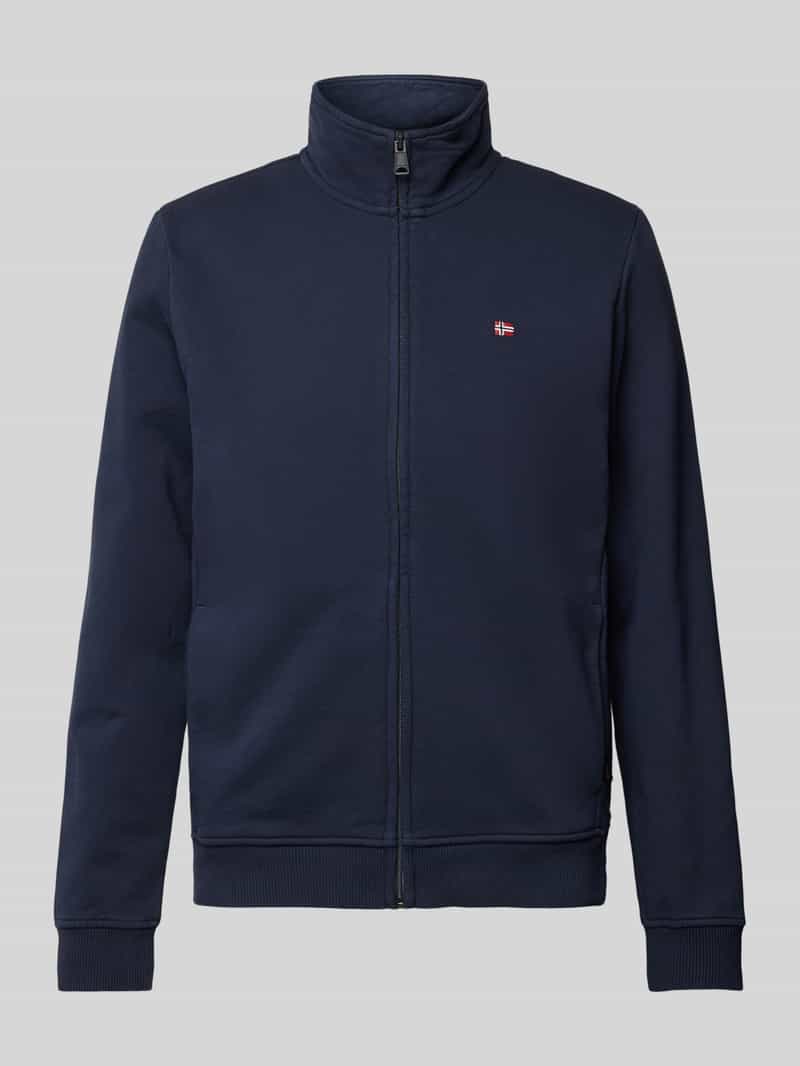 Bluza rozpinana z wyhaftowanym logo model ‘BALIS’