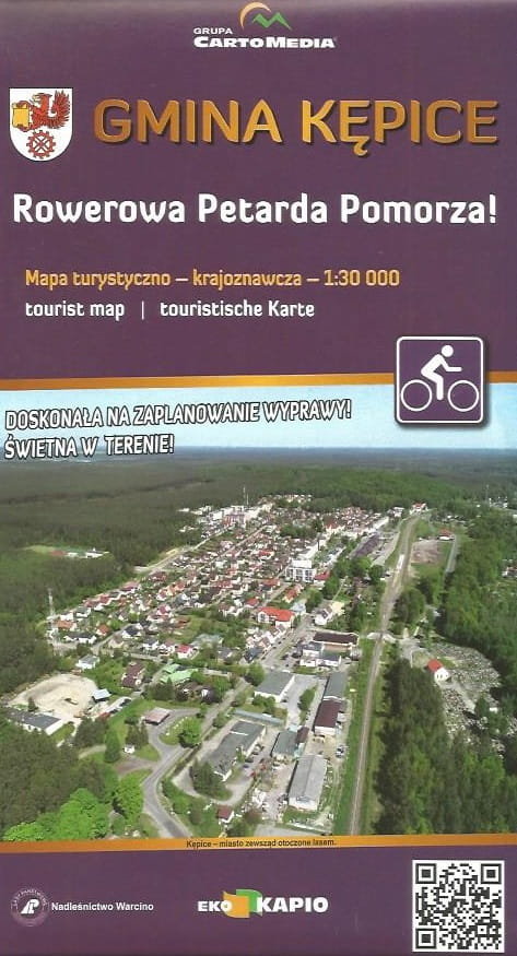 Gmina Kępice. Rowerowa Petarda Pomorza. Mapa turystyczna
