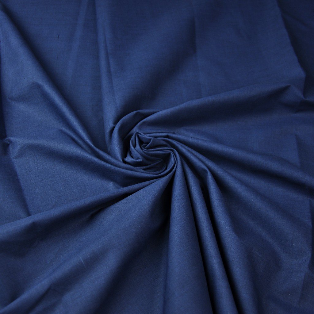 Tkanina bawełniana jednokolorowa granatowa 220cm - 32