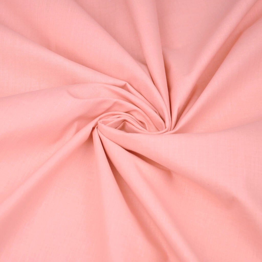 Tkanina bawełniana jednokolorowa łososiowa - 37