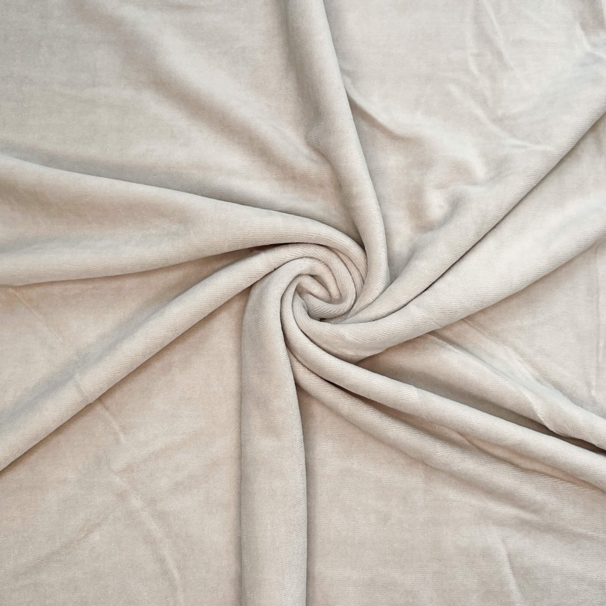 Welur bawełniany - jasno beżowy (Beige)