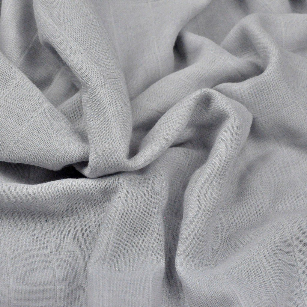 Tkanina Muślin bawełniany gładki szary