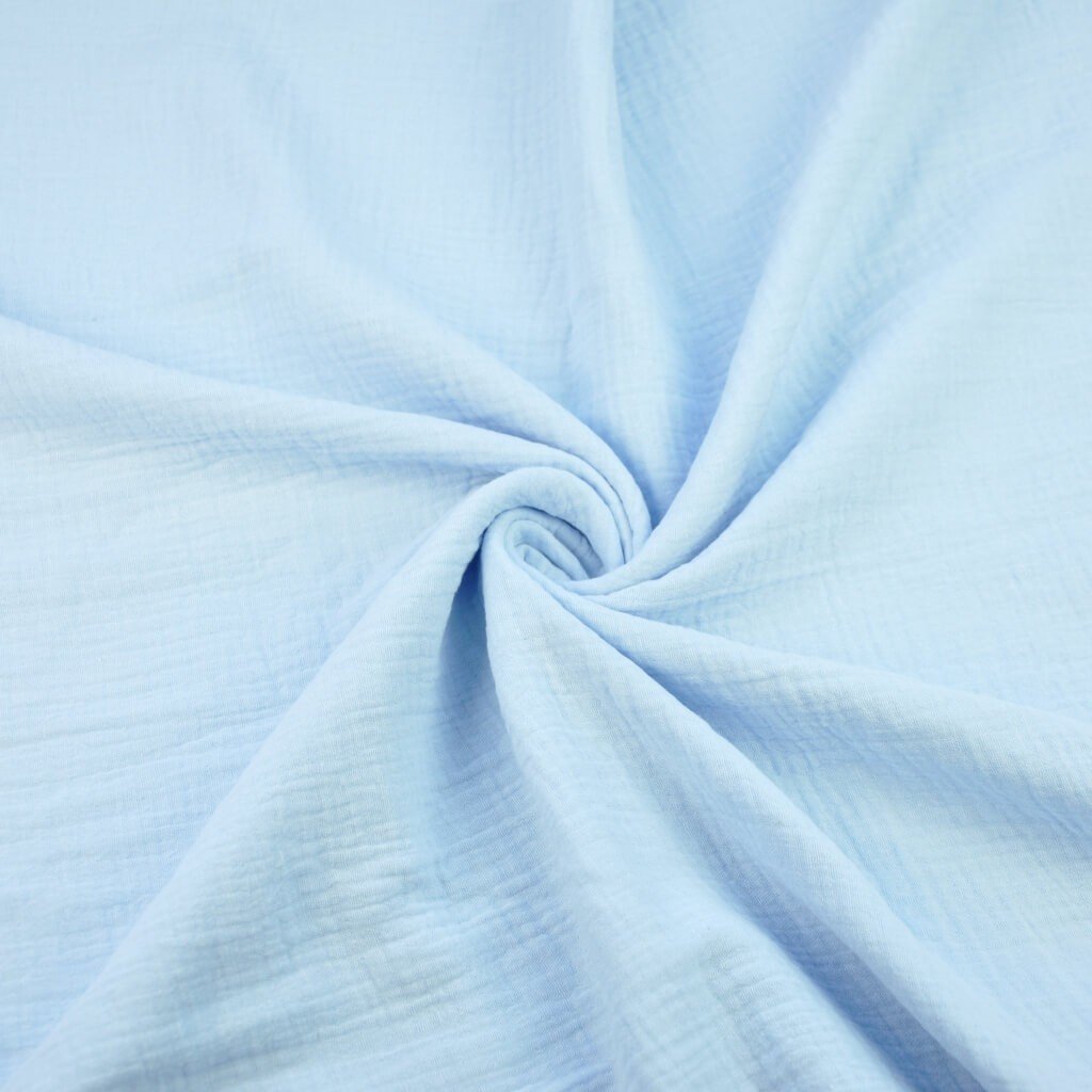 Tkanina Muślin double gauze błękitny (Baby blue)