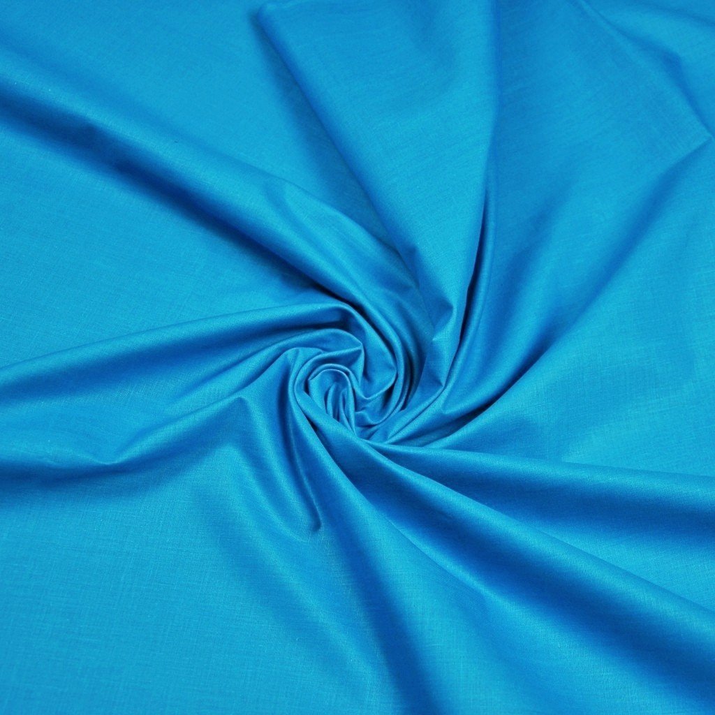 Tkanina bawełniana jednokolorowa ciemny turkus - 21