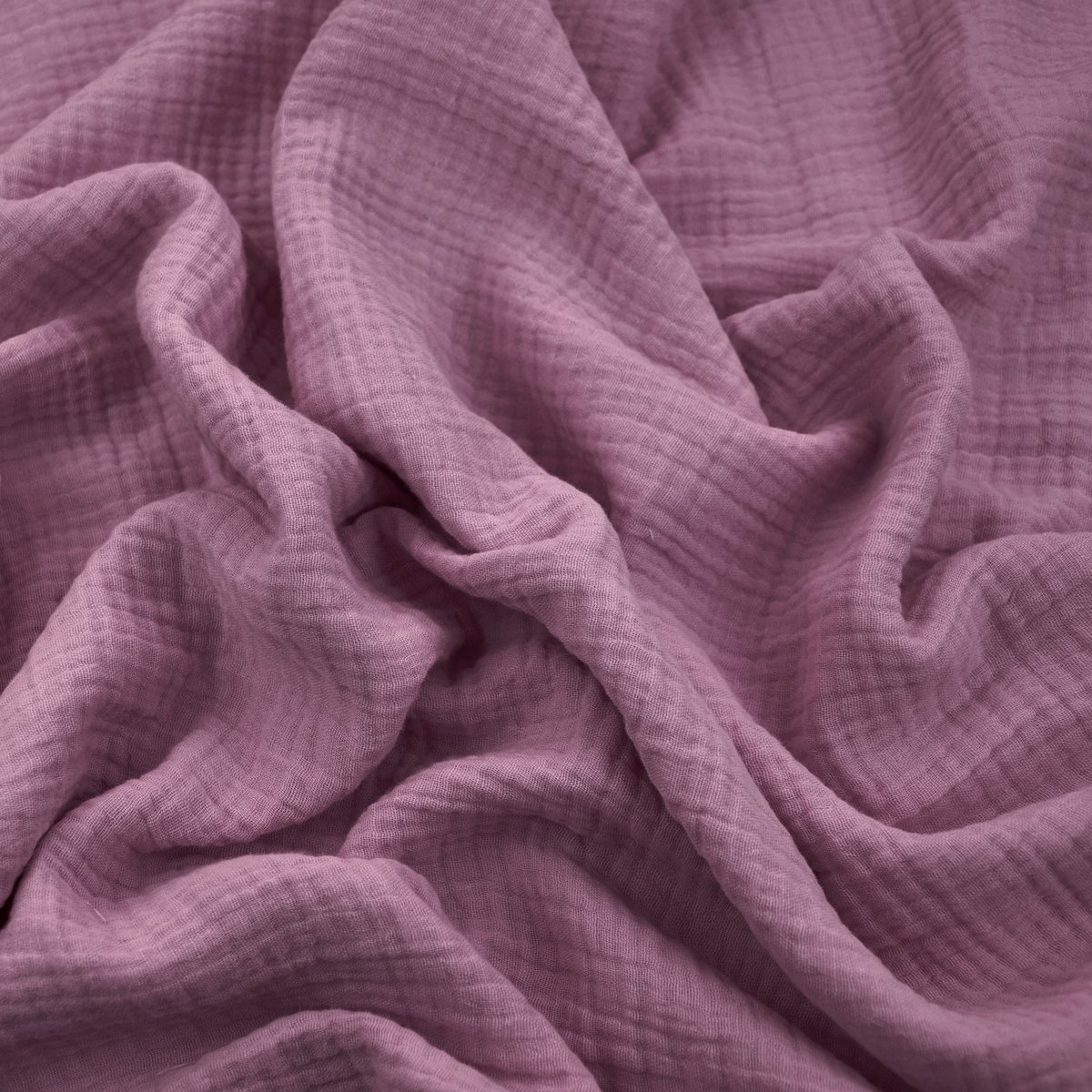 Tkanina Muślin double gauze brudny róż (foxglove)