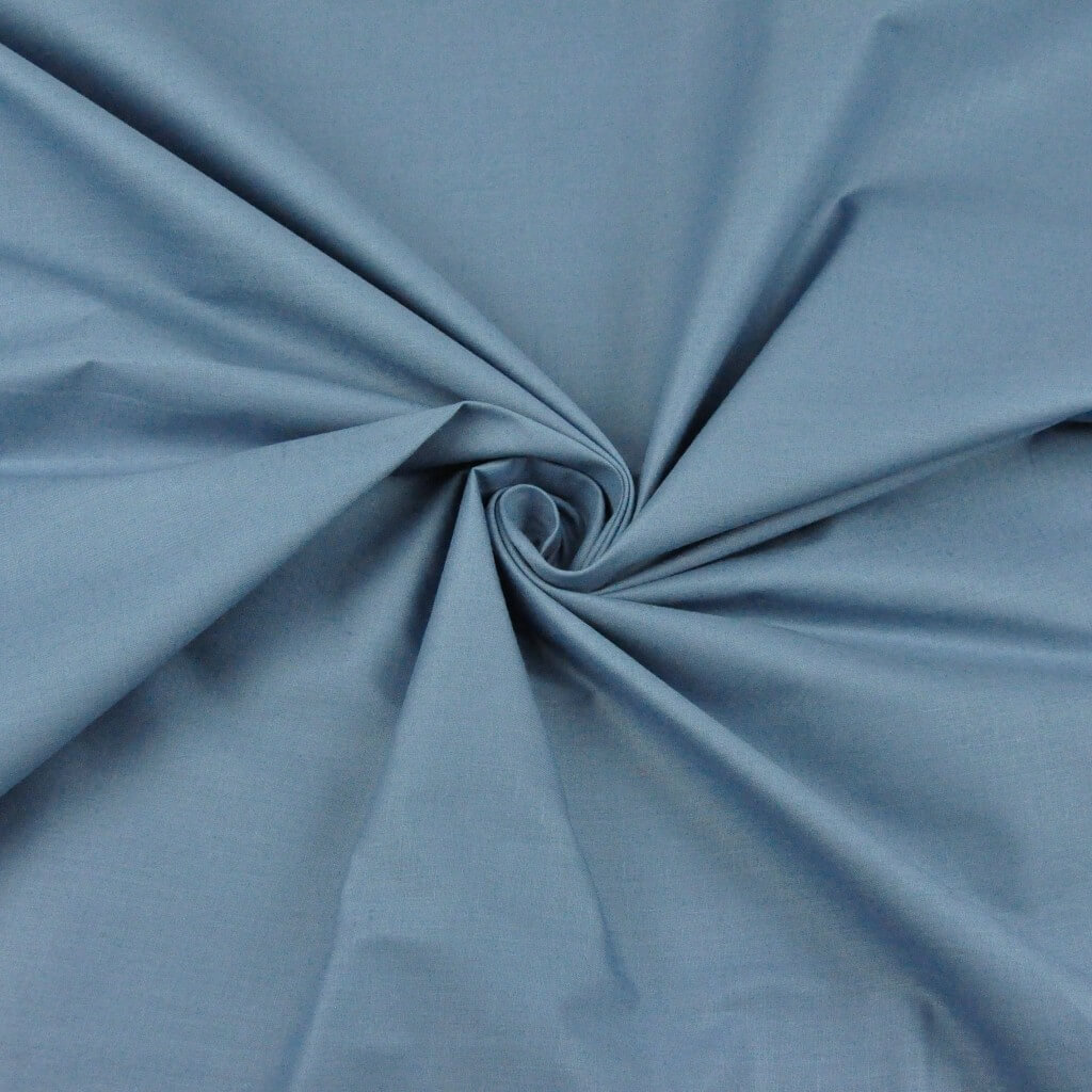 Tkanina bawełniana jednokolorowa brudny niebieski - 72