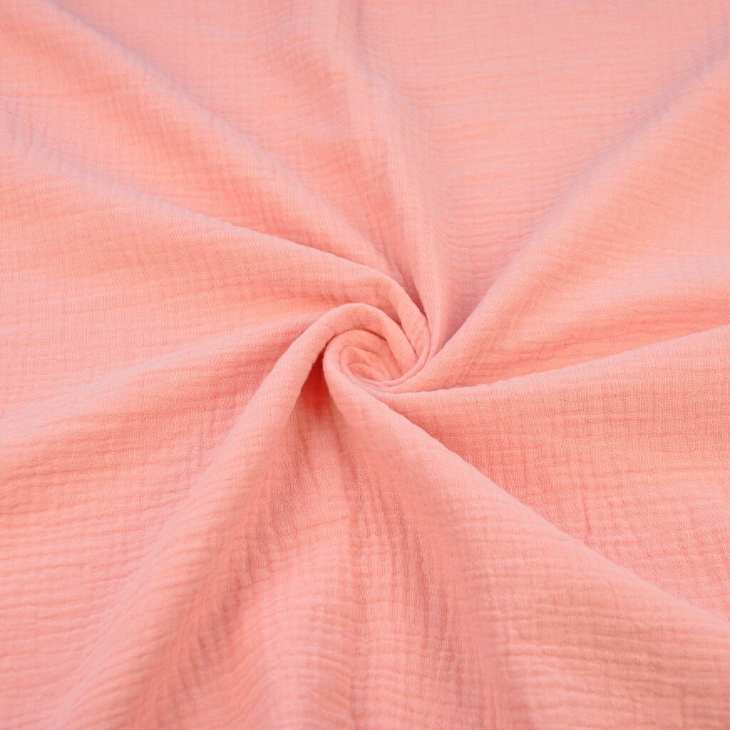 Tkanina Muślin double gauze łososiowy (Salmon)