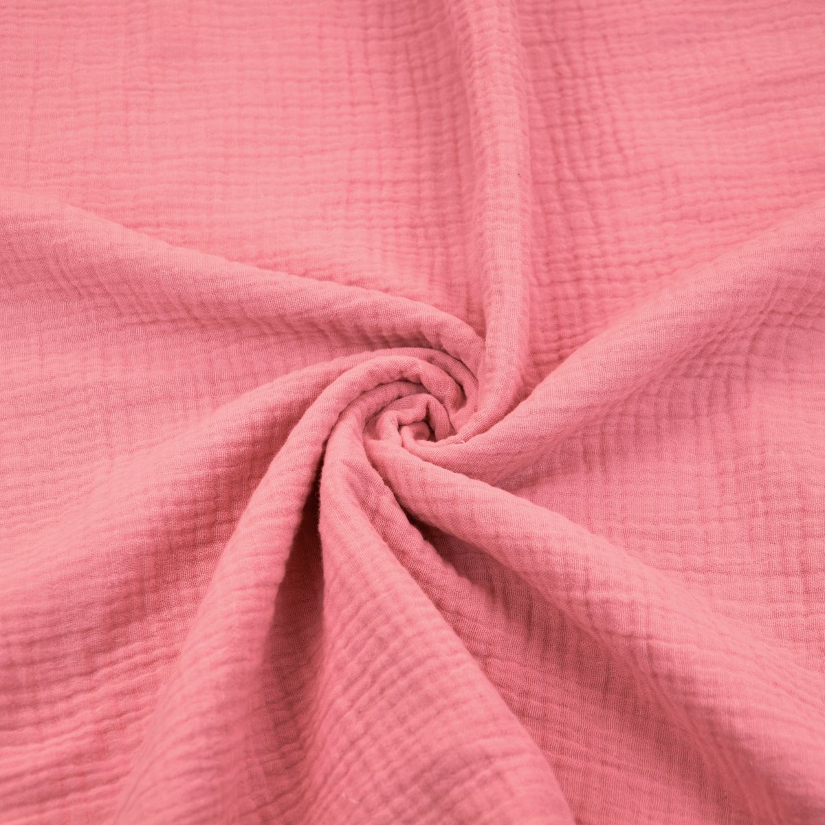 Muślin double gauze łososiowy róż (Salmon rose)