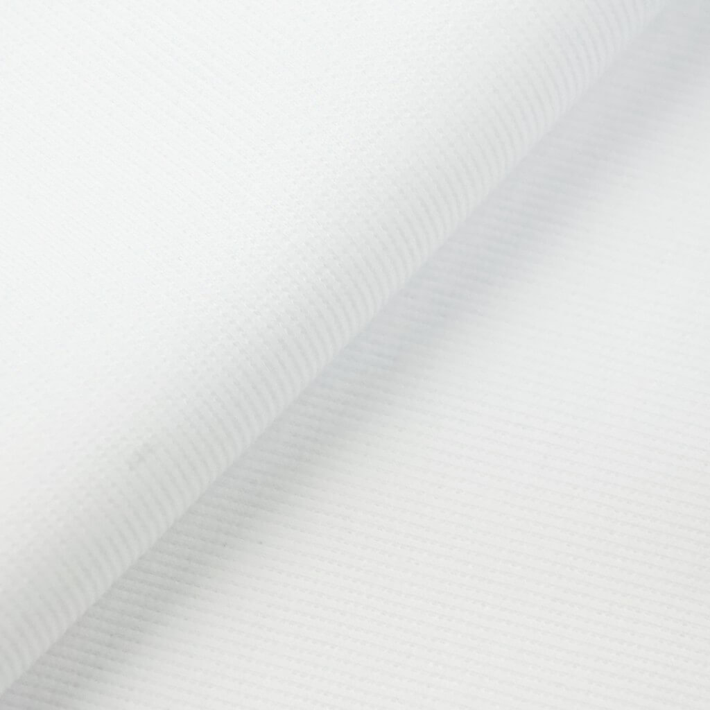 Dzianina prążkowana (ściągacz) - biała