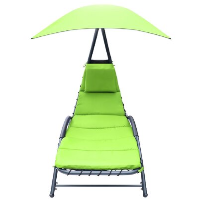Leżak z parasolem SASKA GARDEN Bergamo 1054438 Limonka