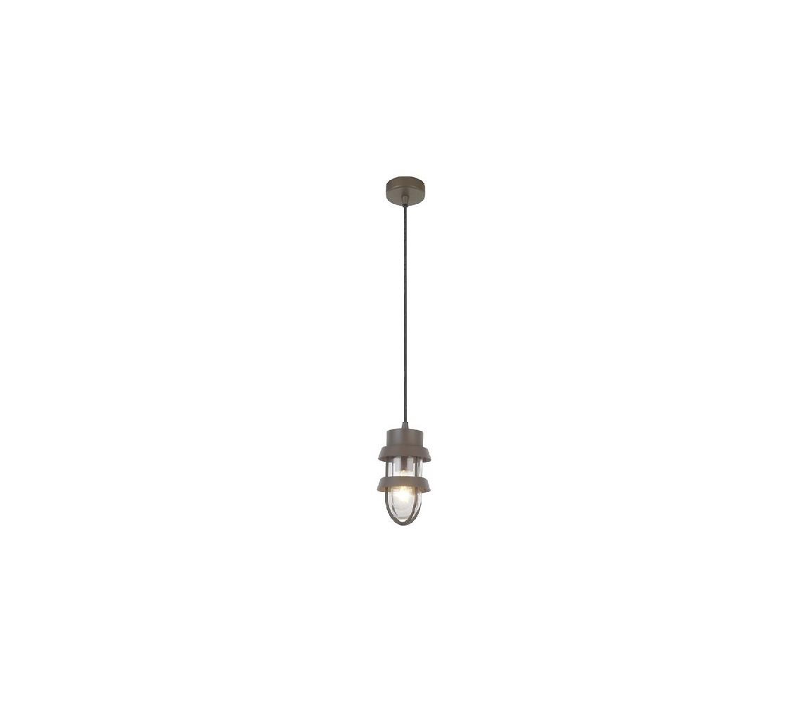 Zambelis E172 - Żyrandol zewnętrzny 1xE27/40W/230V IP54 brązowy