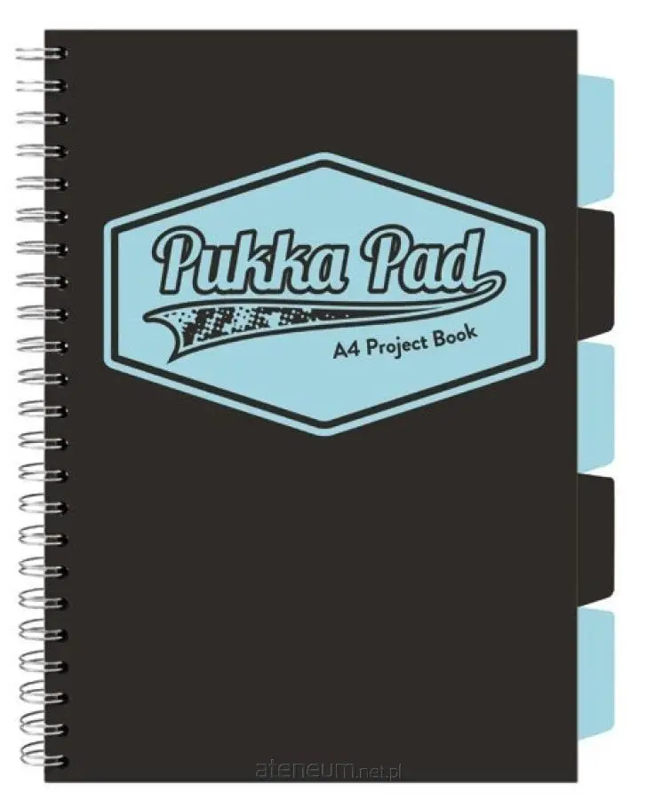 Kołozeszyt Pukka Pad A4 Project Book Black & Blue Sky czarny - Pukka Pads