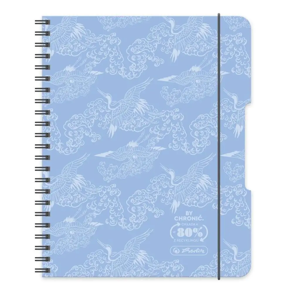 Brulion na spirali B5/80K kratka błękitny (2szt) - HERLITZ
