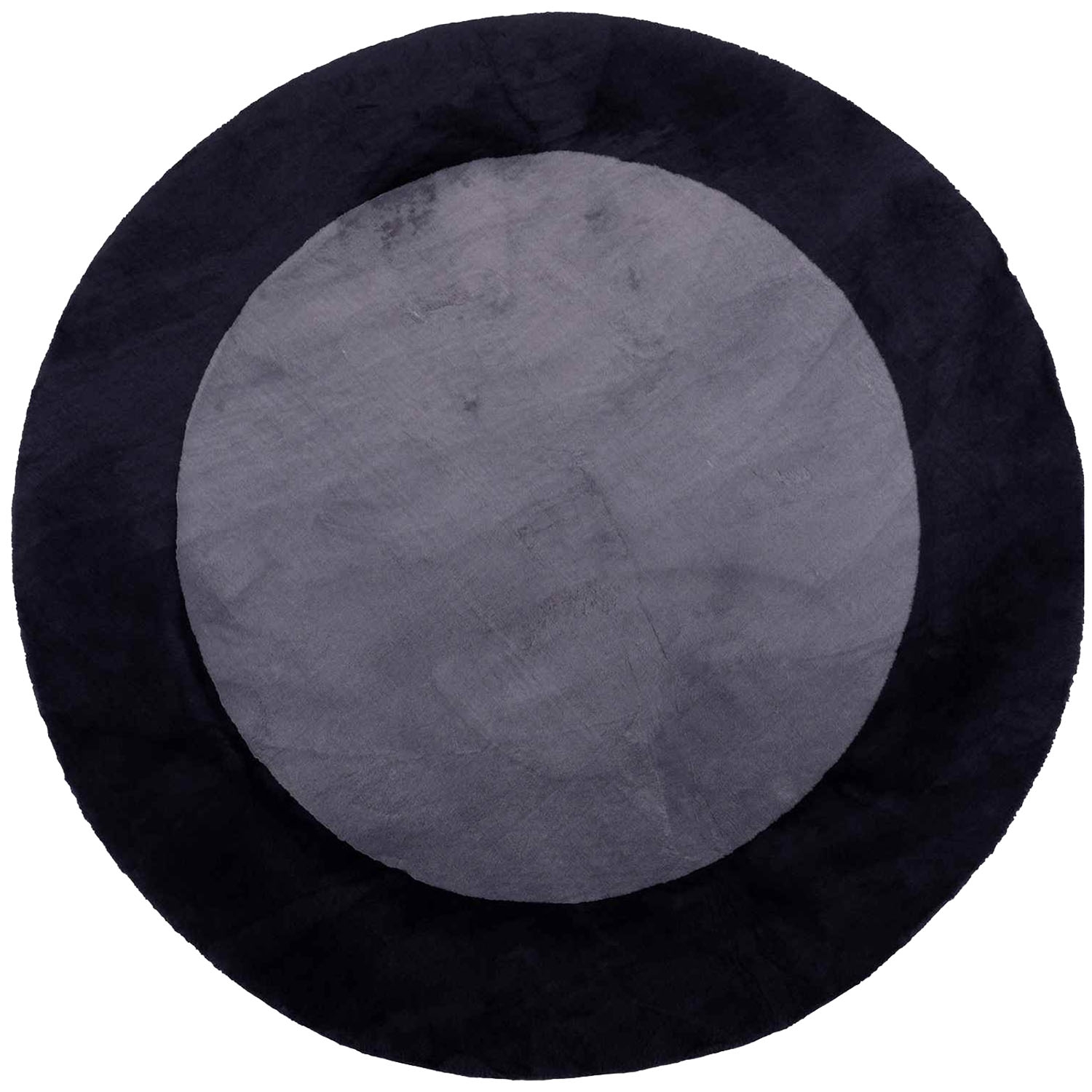 Dywan Maximo Rabbit Premium, koło, 160 cm, ramka, antracytowo-czarny