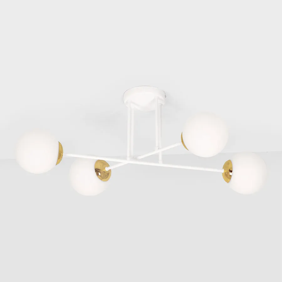 Biała nowoczesna lampa sufitowa - A493 F0-E63