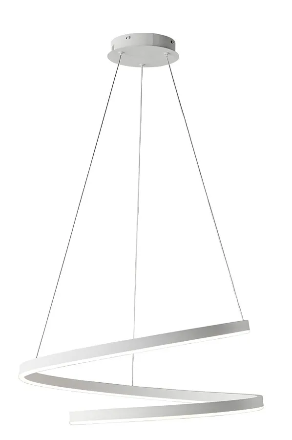 Biała lampa wisząca LED w kształcie spirali - 17X A496 B8-G26