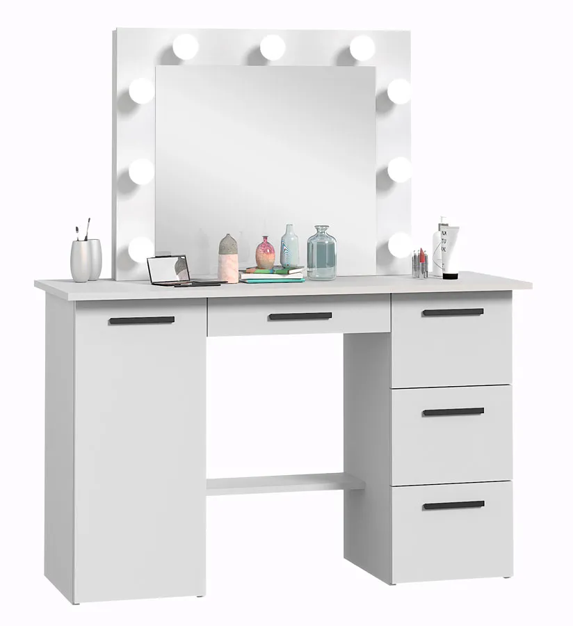 Biała toaletka z prostokątnym lustrem Z3-F88