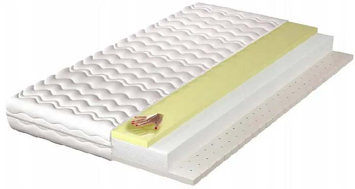 Materac piankowy z lateksem i visco 80x200 N4-G20