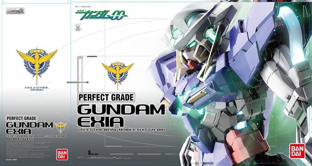 gundam - perfect grade gundam exia 1/60 - model kit