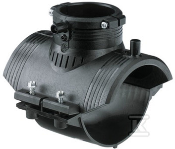 Obejma siodłowa elektrooporowa d110x63 PE100, SDR11, PN10 gaz/PN16 woda