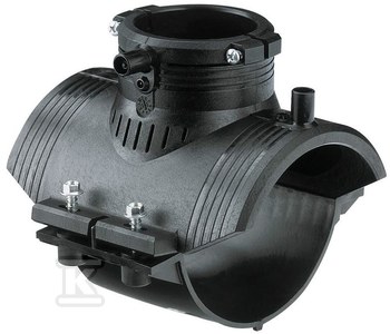 Obejma siodłowa elektrooporowa d125x63 PE100, SDR11, PN10 gaz/PN16 woda