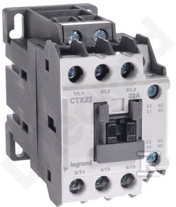 Stycznik CTX3 3P 22A 1NO1NC 24V DC