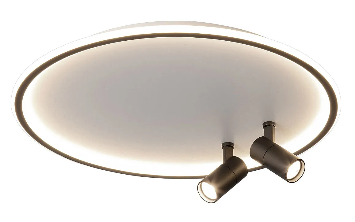 Okrągły ledowy plafon z 2 ruchomymi reflektorami - A507 F4-N67