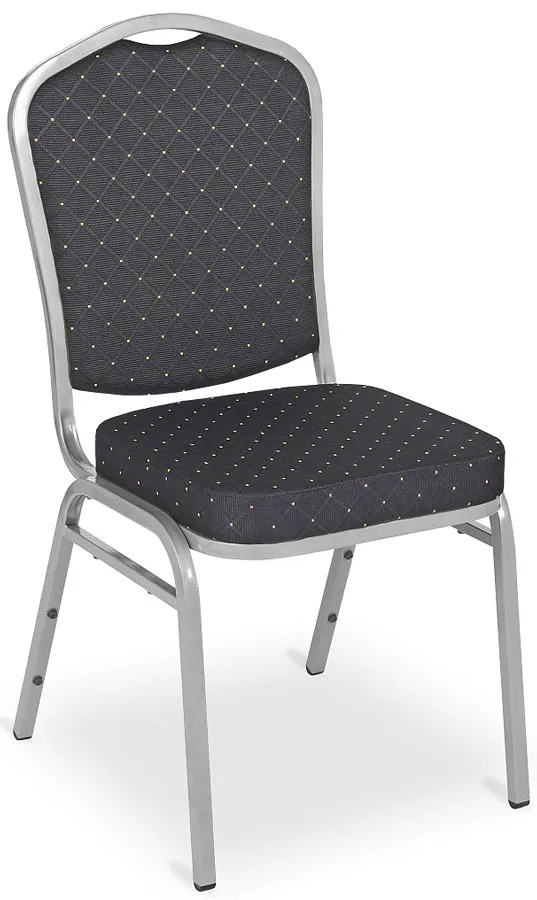 Czarne sztaplowane krzesło bankietowe G6-W56