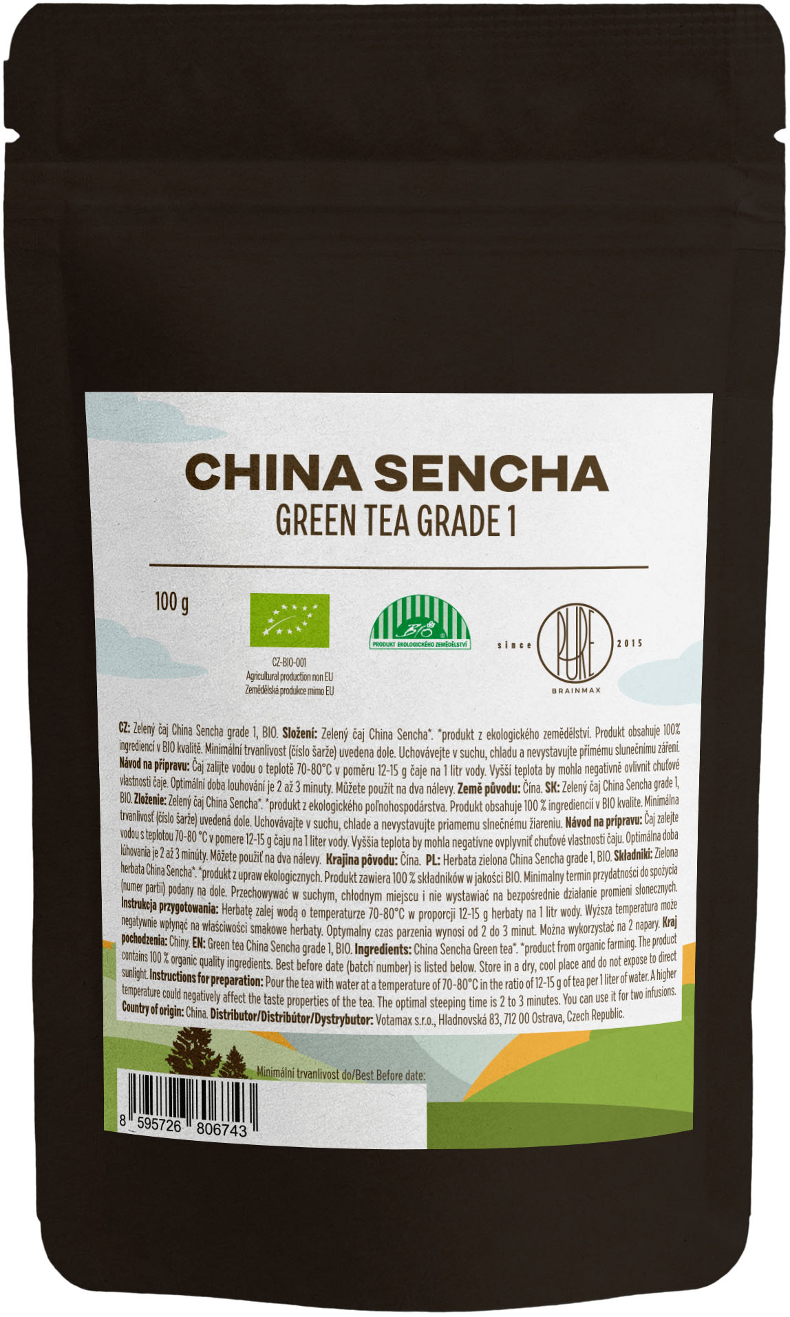 BrainMax Pure® Sencha Grade 1, BIO, 100 g